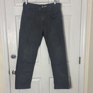 Carhartt Relaxed Fit Gray Pants Size 36x30 side pocket